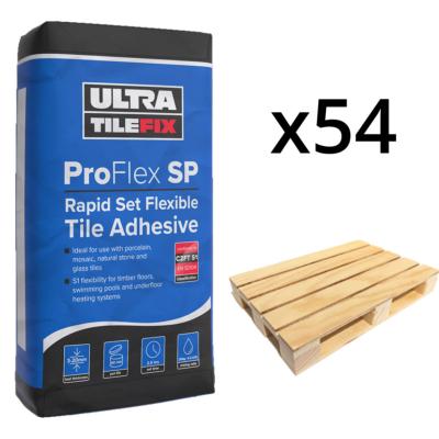 Ultra Tile Proflex SP: Rapid Set Flexible Tile Adhesive Grey 20kg (54 bag pallet) 