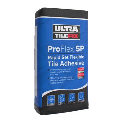 Ultra Tile Proflex SP: Rapid Set Flexible Tile Adhesive White 20kg 