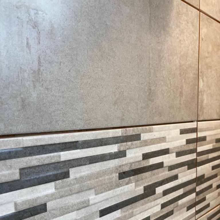 Artist Grey Stone Effect Ceramic Wall Tile 25x50cm