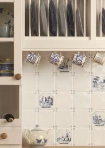 Original Style Classical Delft White Blanc with Corners Ceramic Tile