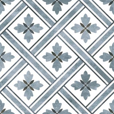 Laura Ashley Inspired Mr Jones Dark Blue Floor Tile 33x33cm