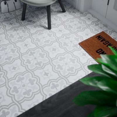 Morales Grey Matt Pattern Ceramic Wall & Floor Tile 45x45cm