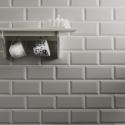 Metro Grey Ceramic Wall Tile 10x20cm